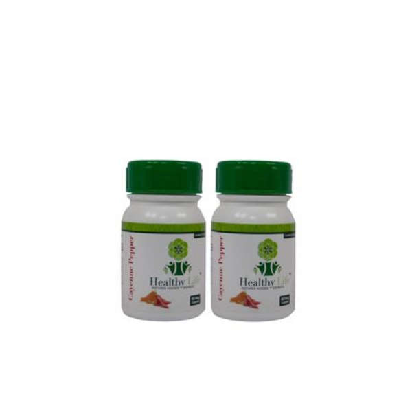 Healthy Life Cayenne Pepper Capsules - 60's x 2 Pack