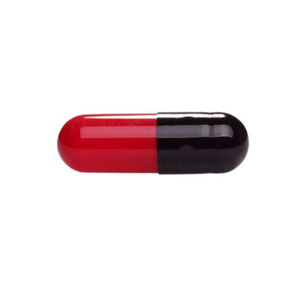 Healthy Life - Black and Red Empty Gelatine Capsules Size 0 -1000 in a Pack