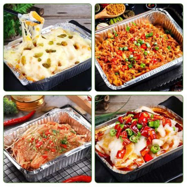 Foil Roasting Pan with Foil Lid- Pack of 25