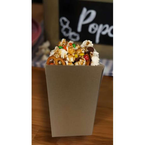 Healthy Life- Kraft Medium Popcorn Preformed Box- 10.5cm- 50 Pack