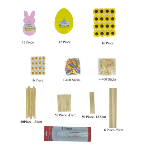 11 Piece Kids Easter Craft Set
