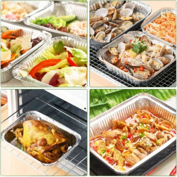 Foil Roasting Pan with Foil Lid- Pack of 10