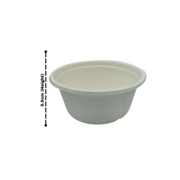 Sugarcane Bowl Eco disposable 350ml - Pack of 50