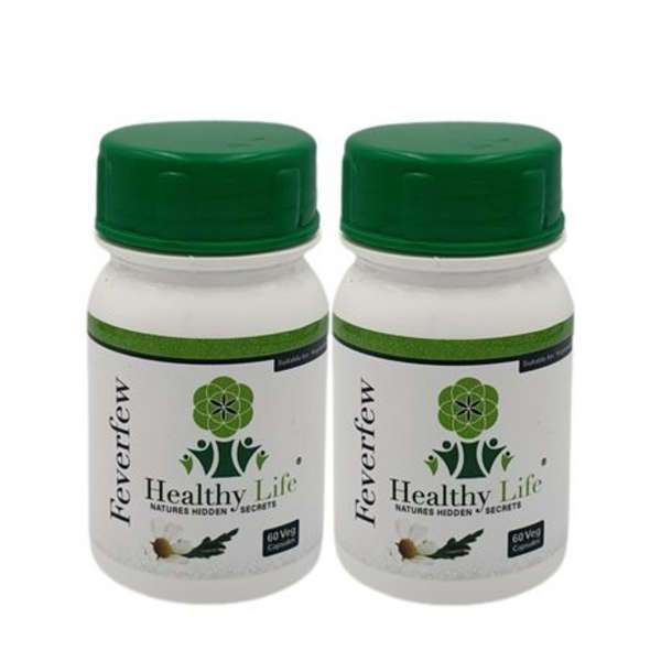 Healthy Life Feverfew Capsules - 60's x 2 Pack