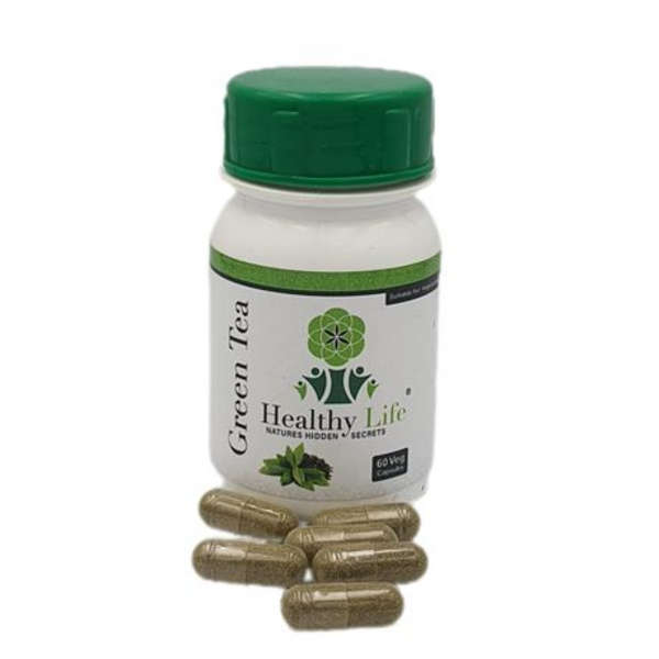 Healthy Life Green Tea Capsules - 60's x 2 Pack