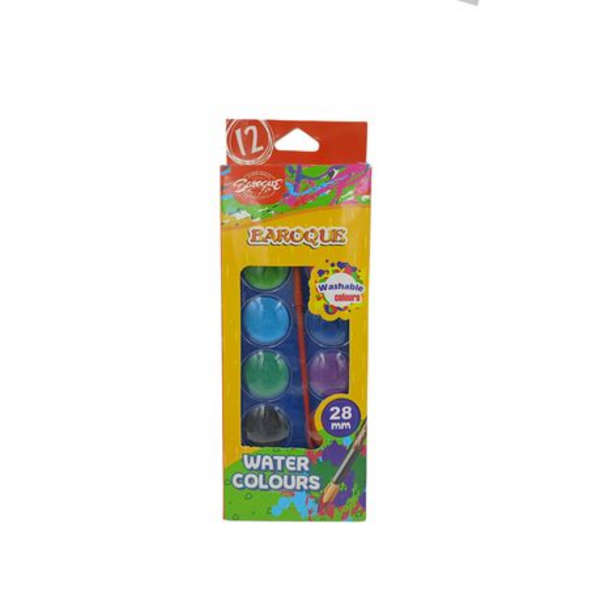 Baroque 12 Watercolour Paint and Brush Set