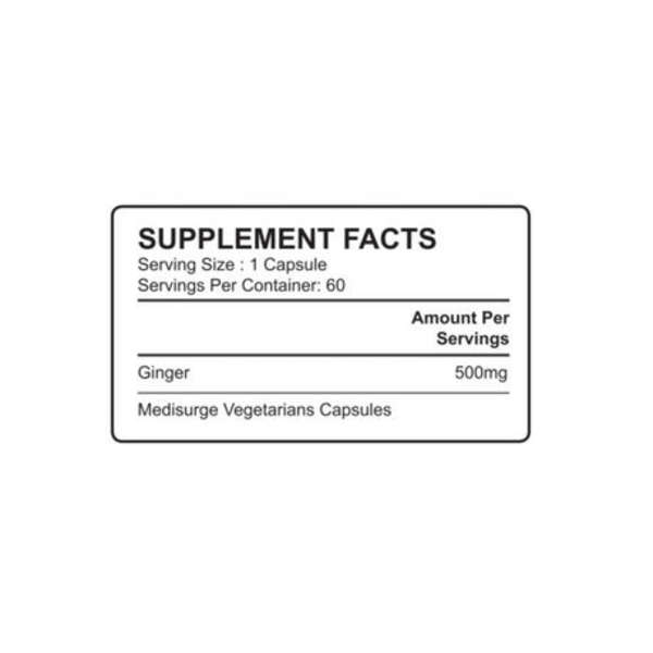 Healthy Life - Ginger Capsules - 60's - Set of 2