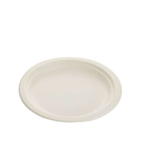 Healthy Life- Sugarcane Plate Eco Disposable - 22cm - Pack of 50