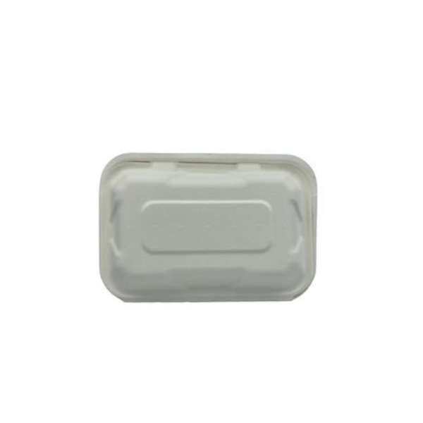 900ml Single Compartment Sugarcane Square Clamshell - Pack Of 50