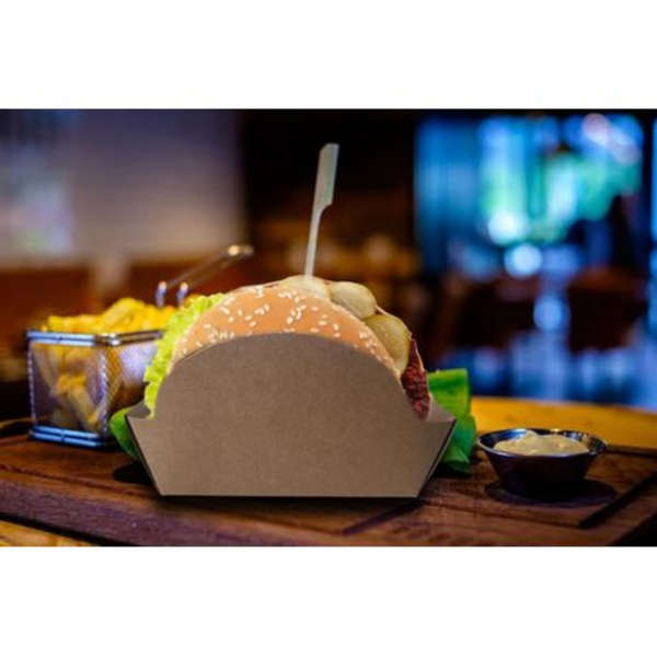 Healthy Life-Kraft Street Burger Box- 12cm- 100 Pack