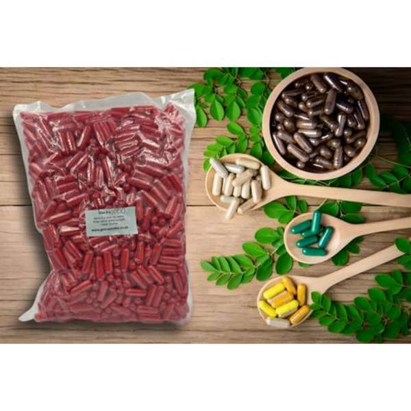 Healthy Life- Red Empty GELATIN Size 00- 1000 in a Pack
