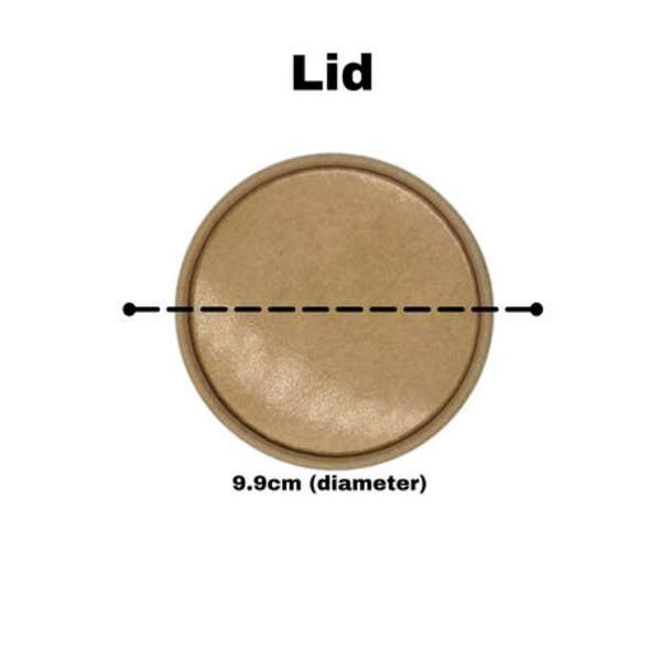 Healthy Life- 500ml Kraft Ice Cream Tubs with Lids - Pack of 25