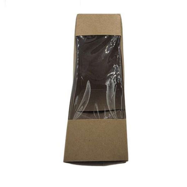 Healthy Life- Kraft 2 Slice Sandwich Wedge with PLA Window- Pack of 25