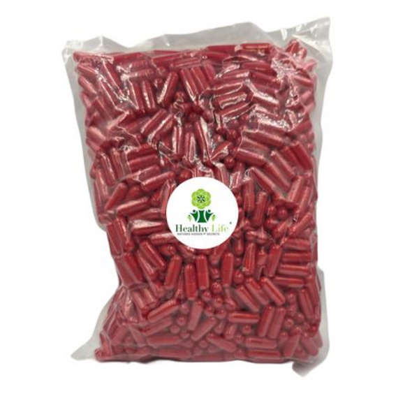 Healthy Life- Red Empty GELATIN Size 00- 1000 in a Pack