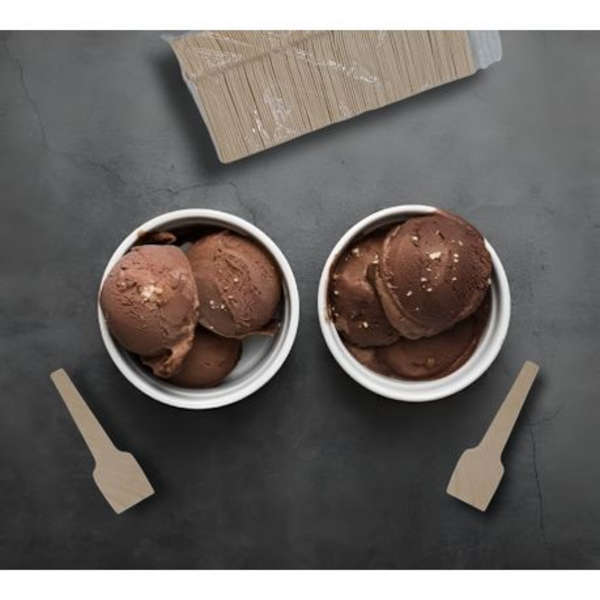 Wooden Ice-Cream Scoop , 7cm Eco-Friendly Disposable - Pack of 100 pcs