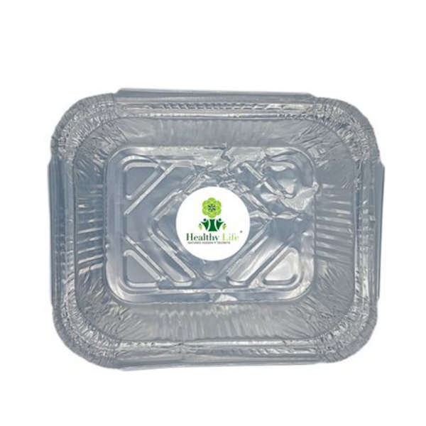 Foil Container with Clear Lid Combo 350ml- Pack of 50