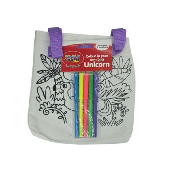 Kids Color-in Craft Bag - Unicorn