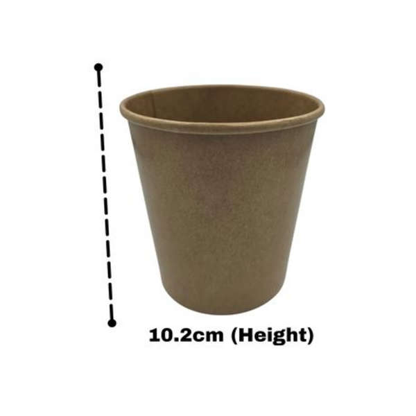 Healthy Life- 500ml Kraft Ice Cream Tubs with Lids - Pack of 25