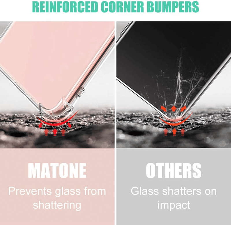 Clear Cover Shockproof Protective Anti-Burst Case for iPhone 7/8/SE