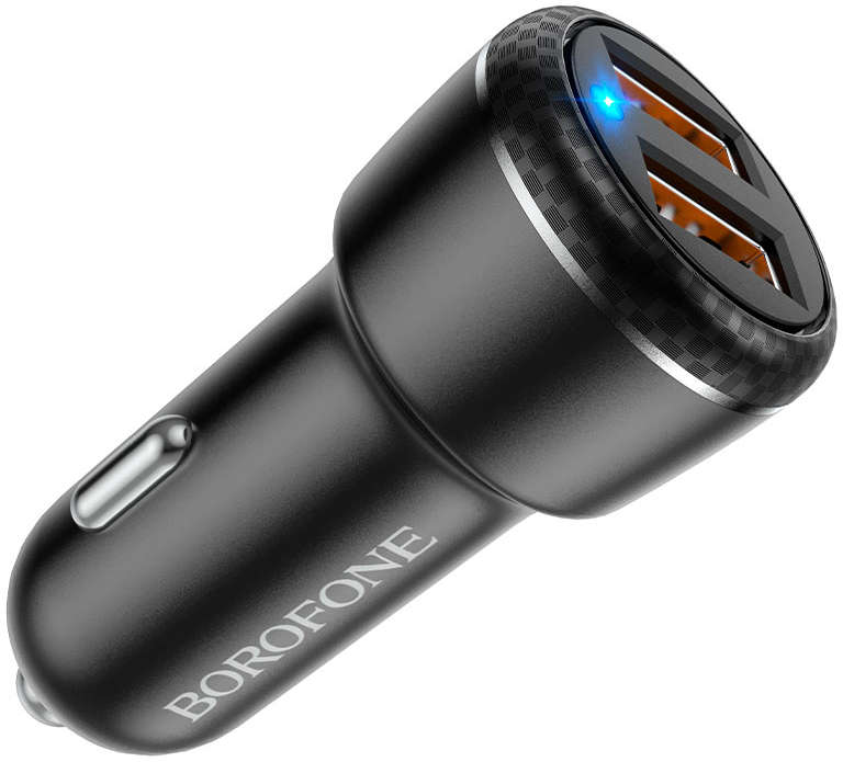 Borofone 18W Dual Port QC 3.0 Fast Charging Car Charger - BZ17