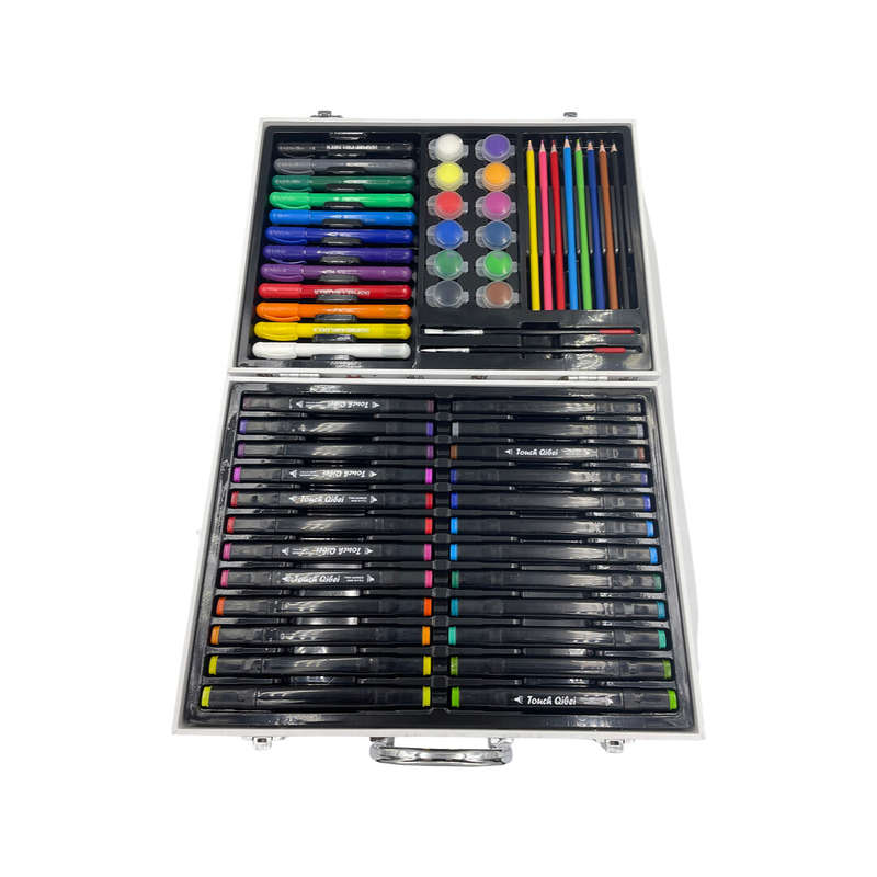 Animal Print Paint &amp; Drawing Art Case Set - 58 Pieces