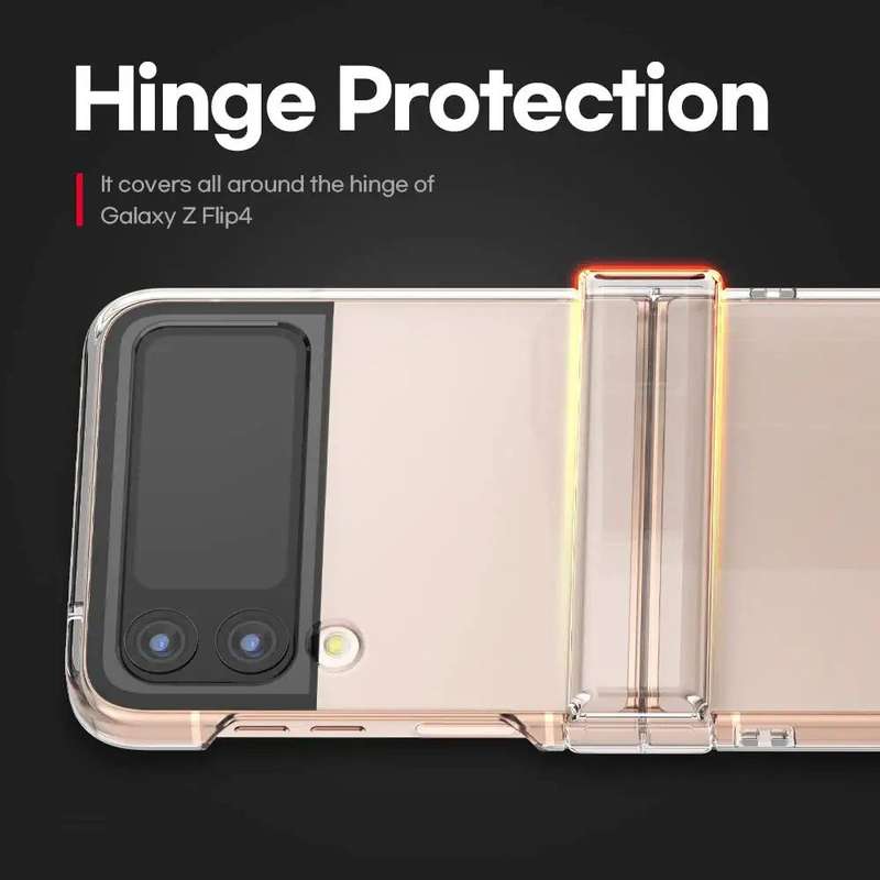 MXM Anti-Yellow Camera Cut-Out Case With Hinge For Samsung Galaxy Z Flip 4