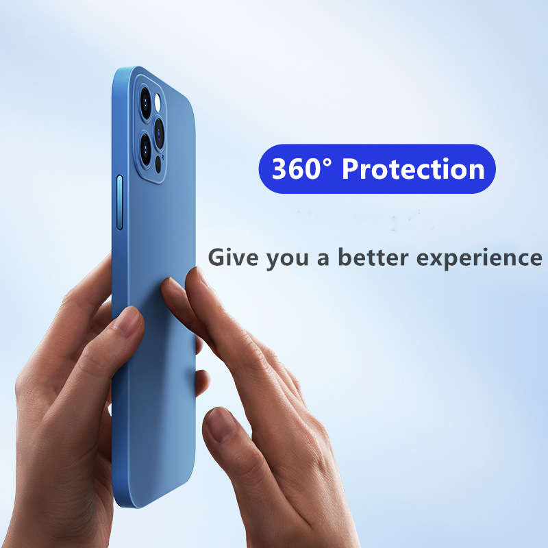 Double-Sided Protective Case and Screen Protector For iPhone 13 Pro Max - Black