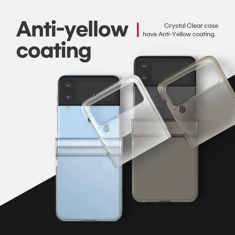MXM Anti-Yellow Camera Cut-Out Case With Hinge For Samsung Galaxy Z Flip 4