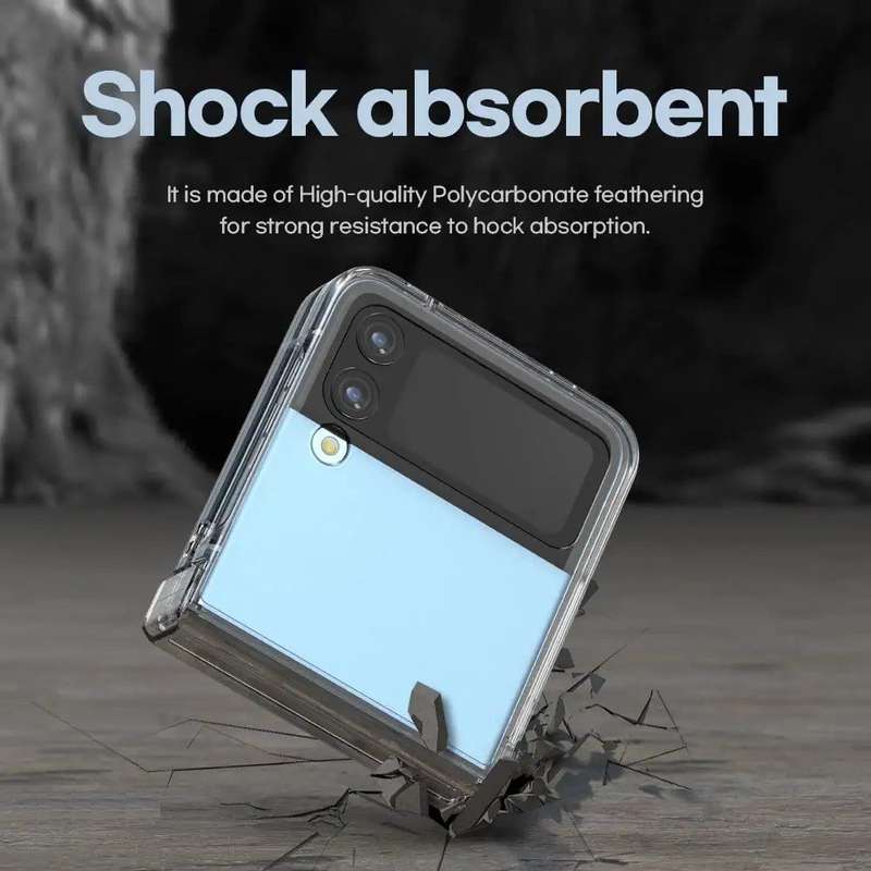 MXM Anti-Yellow Camera Cut-Out Case With Hinge For Samsung Galaxy Z Flip 4