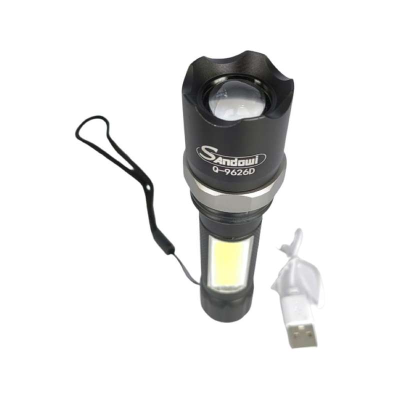 Andowl Rechargeable Super Bright Torch - Q9626D - Pack of 5