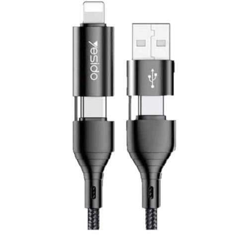 Yesido Multifunction 60W 4 In 1 Data Transmission and Charging Cable - CA59