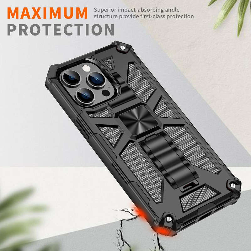 MXM Wavy Kickstand Magnetic Armour Case for Apple iPhone 14 Plus - Red