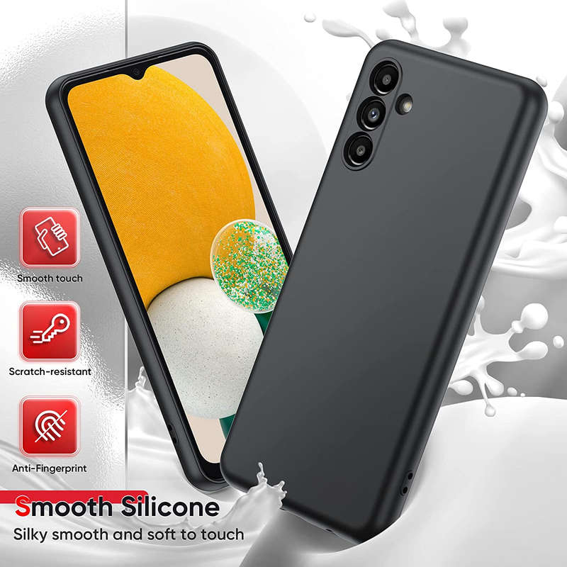 Liquid Silicone Cover With Camera Cut-Out for Samsung Galaxy A04s - Lilac