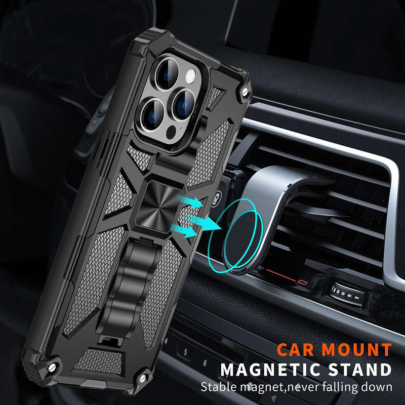 MXM Wavy Kickstand Magnetic Armour Case for Apple iPhone 14 Plus - Red