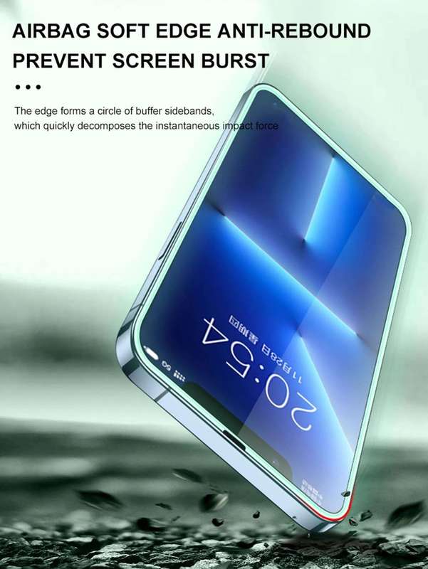 Luminous Border Glow In The Dark Screen Protector - iPhone 13 Pro Max - Yellow