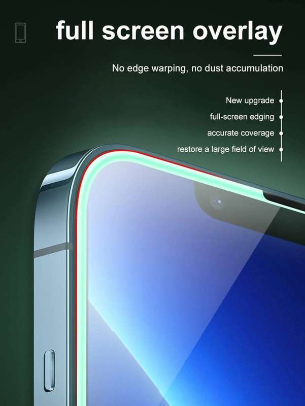 Luminous Border Glow In The Dark Screen Protector - iPhone 13 Pro Max - Yellow