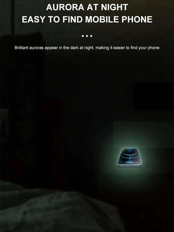 Luminous Border Glow In The Dark Screen Protector - iPhone 13 Pro Max - Yellow