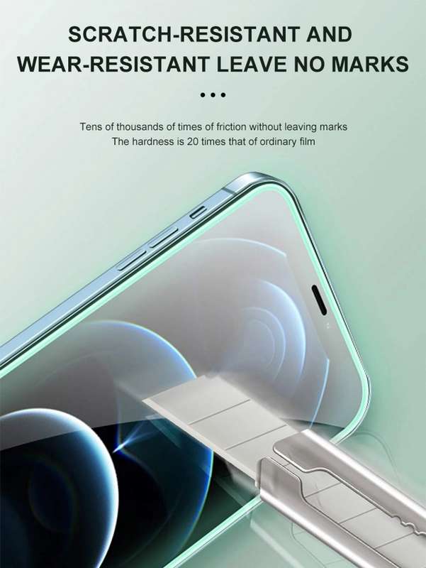 Luminous Border Glow In The Dark Screen Protector - iPhone 13 Pro Max - Yellow