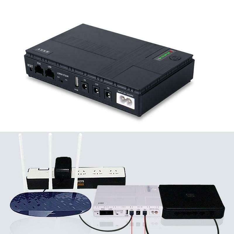 12000mAh Mini DC UPS Backup Power Supply