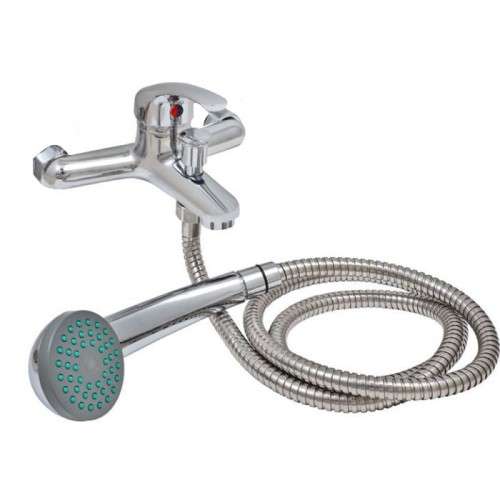 Verano Bath Mixer With Hose And Hand Shower - Silver - BAT 035