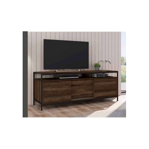 Metal Line TV Unit Stand With Drawers - Flat Pack - 182323