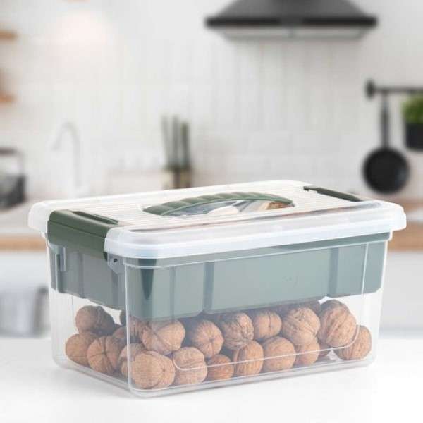 Hobby Life Stormax 5L Storage Organiser With Storage Tray and Handle - Grey