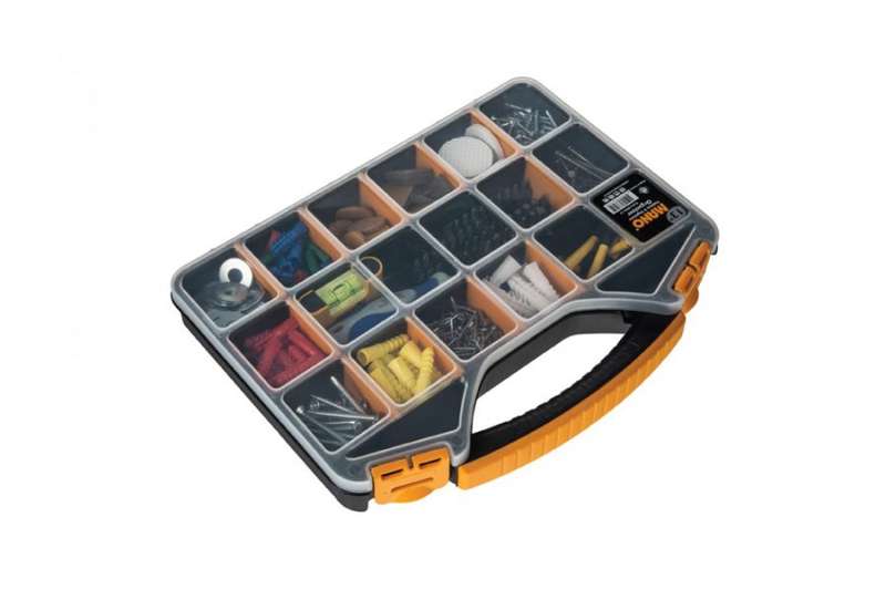 Mano 18 Inch 18 Adjustable Compartments Storage Organiser Toolbox