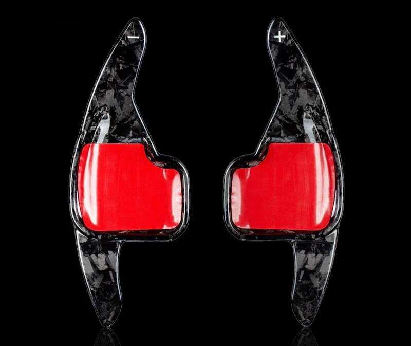 Genuine Forged Carbon Fibre Stick-On Paddle Shift Extensions Compatible with Bmw F Series