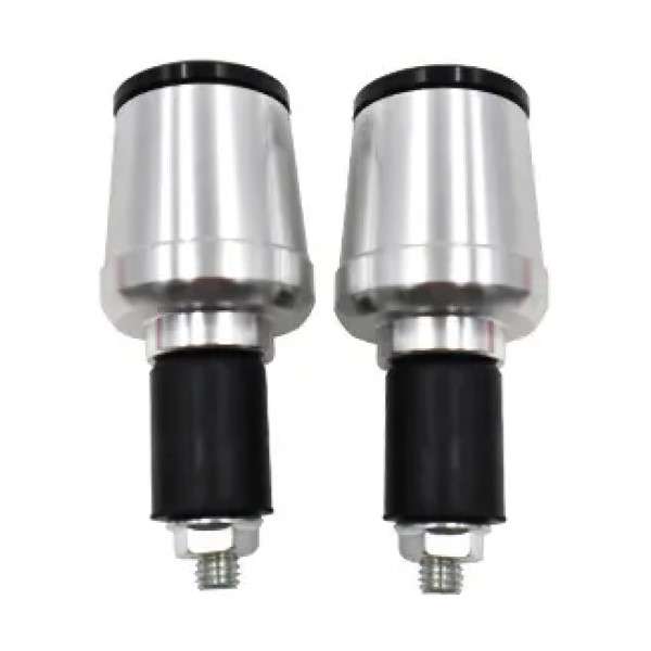 Universal Alloy Handlebar Bar End Weights - Silver