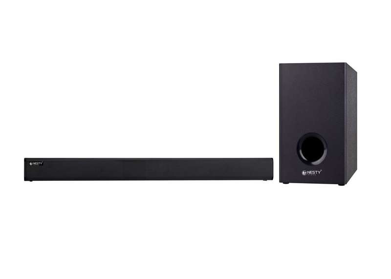 NESTY 2.1Ch Bluetooth Soundbar and Subwoofer With Remote - GR33