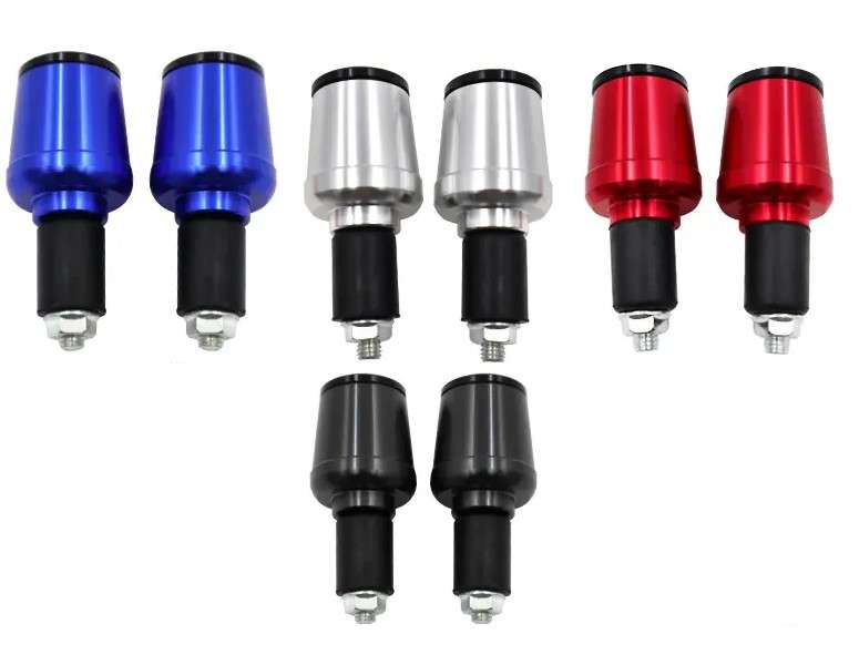 Universal Alloy Handlebar Bar End Weights - Silver
