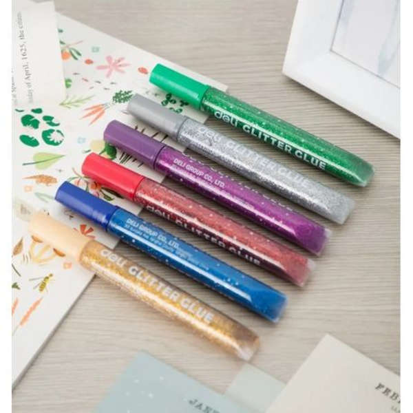 Deli Stick Up Glitter Glue - Set of 6 - A71101