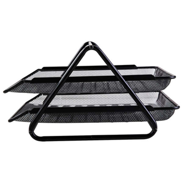 DELI 2 Tier Mesh Steel File Tray - 9183