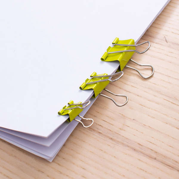 DELI Vivid Colours Binder Clips - 24 Pieces - 8560